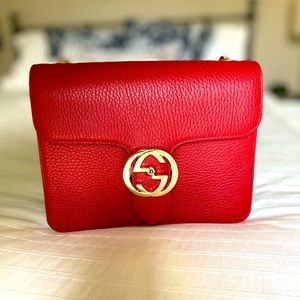 GUCCI Dollar Calfskin Small Interlocking G